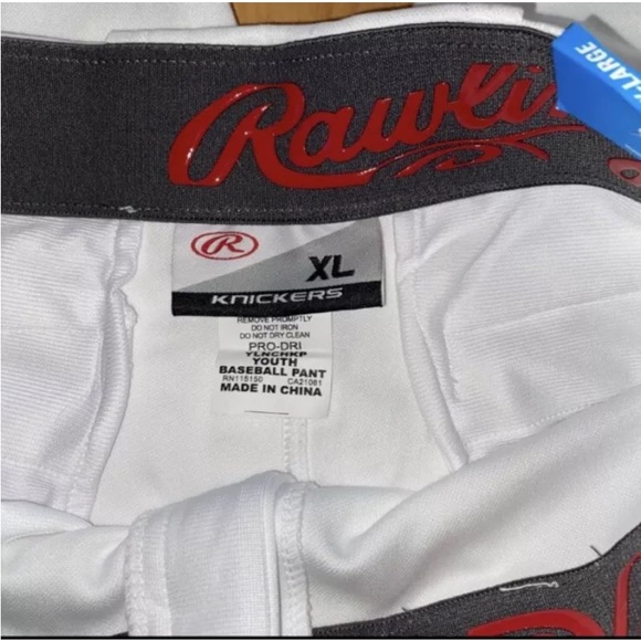 Rawlings Youth Launch Knicker White Baseball Pant. Youth XL. NWT. - Picture 4 of 9